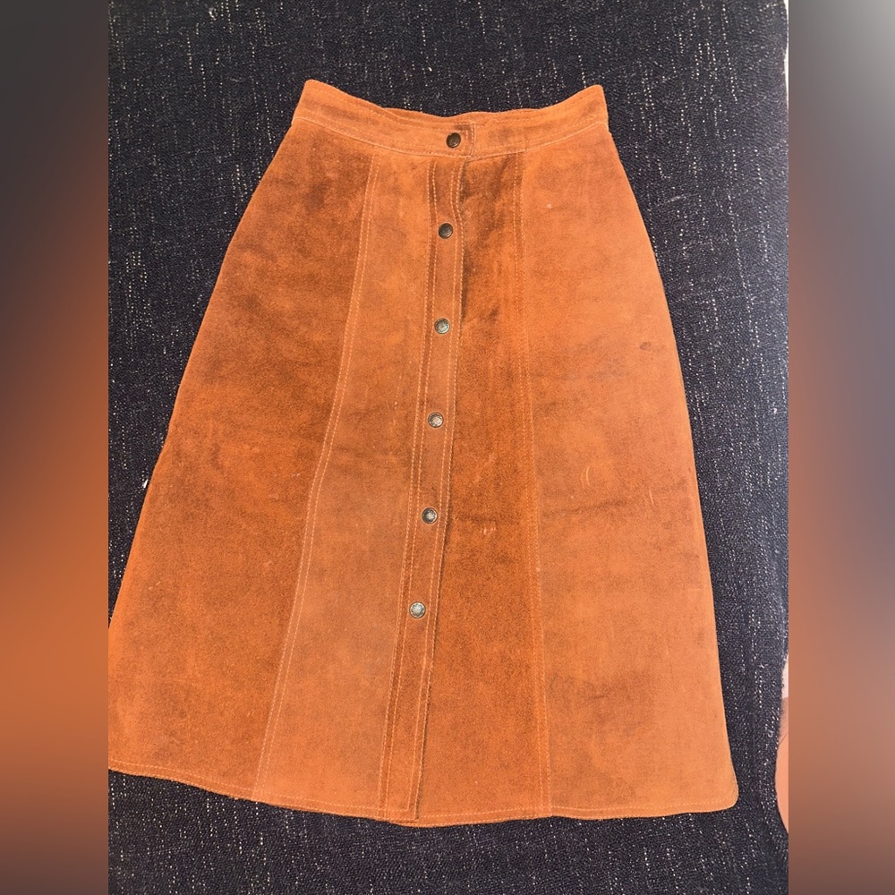 Vintage Suede Skirt